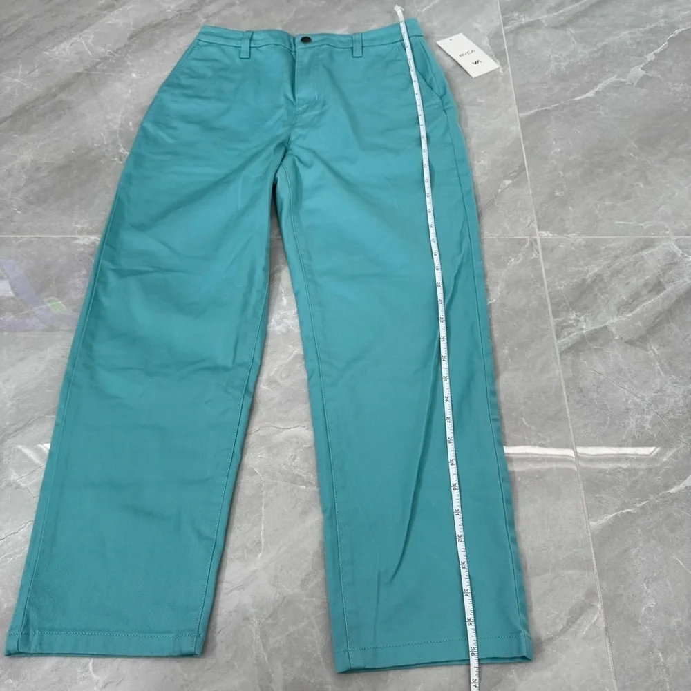 Women’s RVCA Weekend Stretch Mid-Rise Straight Leg Pant Pockets Size 27 - Picture 16 of 16